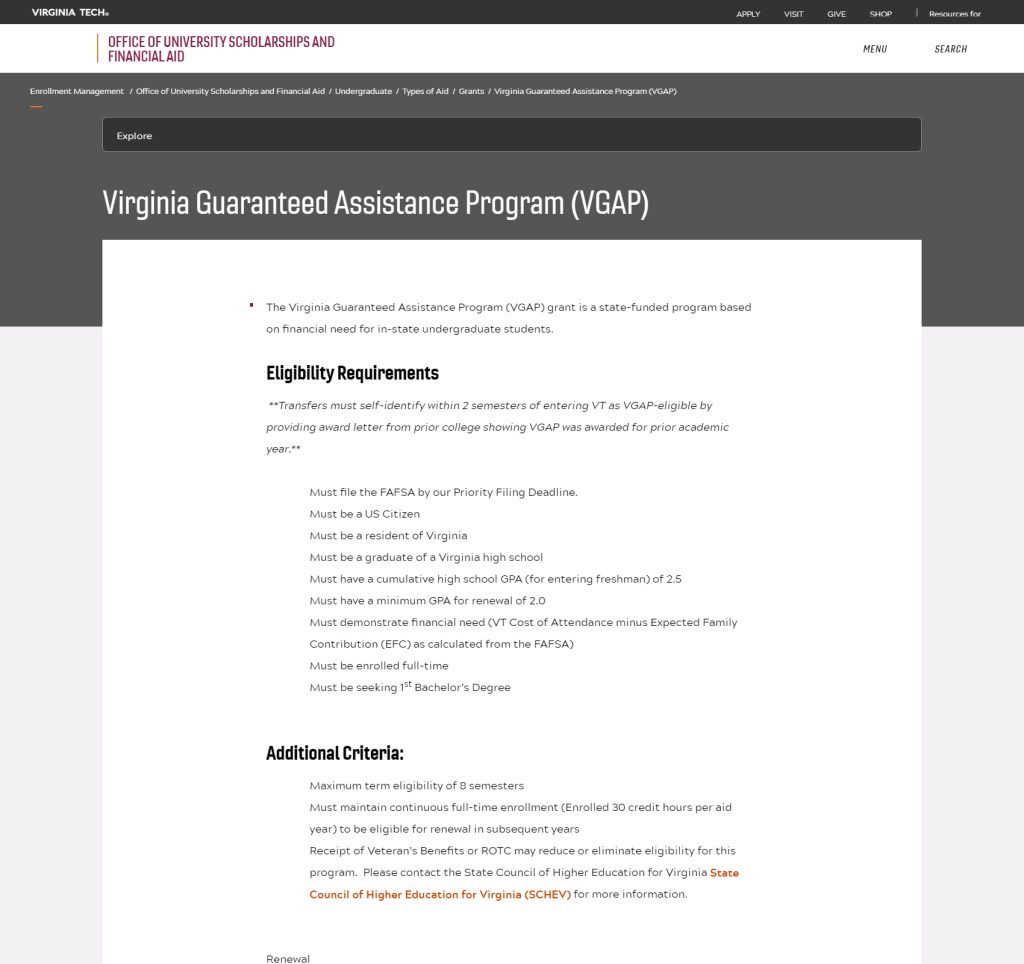 Virginia Guaranteed Assistance Program (VGAP) | Office of 